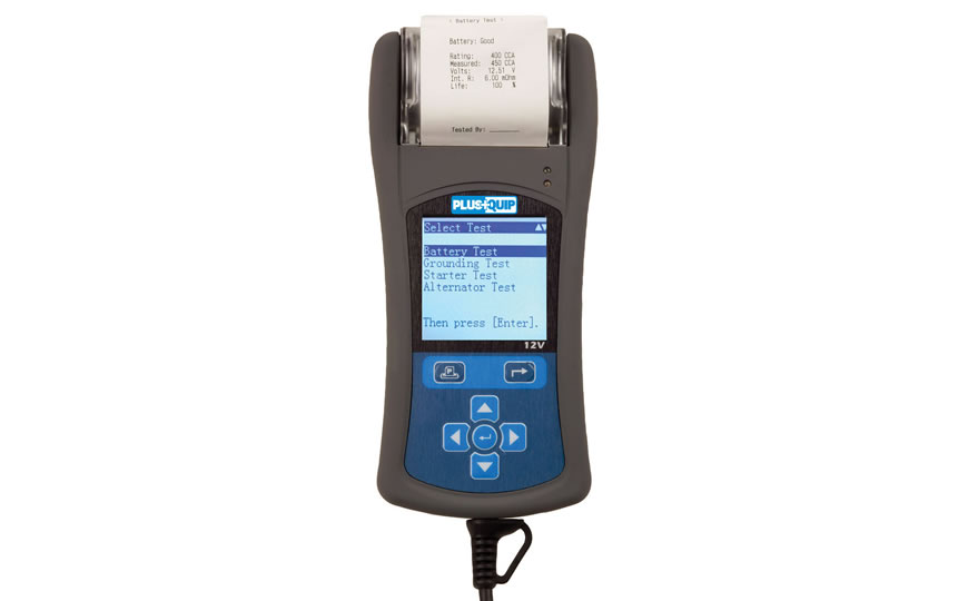 eqp-114 battery and electrical system tester with printer